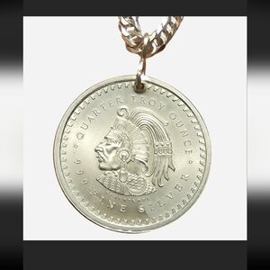 999 Fine Silver Handmade Pendant / Amulet - New W/ Fancy S Hook Bail 925 Silver